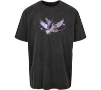Mister Tee Herren T-Shirt Vive la Liberte Oversize Tee Black Acid Washed L