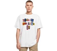 MT Upscale Unisex MT2869-Hate or Love it Oversize Tee T-Shirt, White, XS