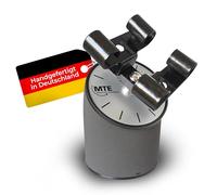 MTE Bewegungstechnik Uhrenbeweger (WTA 220 gummiertes Metall 2-fach) - Elektronisch gesteuerter Uhrendreher für Automatikuhren - Leiser Watch Winder - Batterie- & Netzbetrieb - Made in Germany