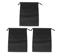 Mtlavishness Nylon Drawstring and Storage Bags Ideal for Storing Shoes Clothes and Travel Goods Suitable for Outdoor Camping Hiking and Travel Made of Nylon Material with Approx (Black)