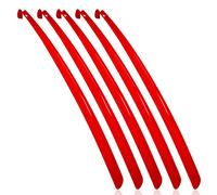 MTS care Finley Ergoflex Schuhlöffel 70cm 5 Stück Set | Kunststoff, Schuhanzieher, Shoe Horn, rückenschonende Schuh-Anziehhilfe, unzerbrechlich und flexibel