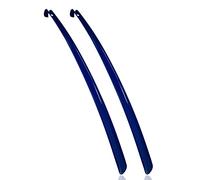 MTS care Finley Ergoflex Schuhlöffel Set aus 2 Stück - Schuhanzieher/Shoe Horn 70cm lang aus Kunststoff - rückenschonende Schuh-Anziehhilfe - unzerbrechlich und flexibel