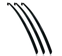 MTS care Finley Ergoflex Schuhlöffel Set aus 3 Stück - Schuhanzieher/Shoe Horn 70cm lang aus Kunststoff - rückenschonende Schuh-Anziehhilfe - unzerbrechlich und flexibel