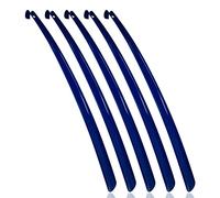 MTS care Finley Ergoflex Schuhlöffel Set aus 5 Stück - Schuhanzieher/Shoe Horn 70cm lang aus Kunststoff - rückenschonende Schuh-Anziehhilfe - unzerbrechlich und flexibel