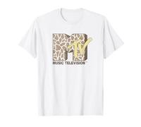 MTV Giraffe Print MTV Logo T-Shirt