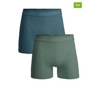 Muchachomalo 2er-Set: Boxershorts in Grün - Größe L | Herren Waesche