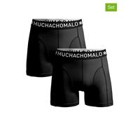 Muchachomalo 2er-Set: Boxershorts in Schwarz - Größe L | Herren Waesche