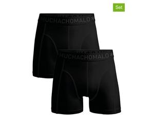 Muchachomalo 2er-Set: Boxershorts in Schwarz - Größe M | Herren Waesche