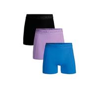 Muchachomalo Herren Boxershorts 3er-Pack, Uni, Mikrofaser, Elastischer Bund