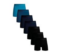 Muchachomalo Herren Boxershorts 7er-Pack, Uni, Baumwolle, Elastischer Bund