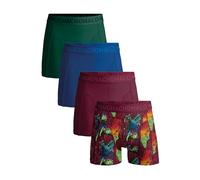 Muchachomalo Herren Boxershorts, Baumwoll Herrenunterwäsche, Multipack 4er Pack, Boxershorts mit Print, Klassische Passform, mit elastischem Bund