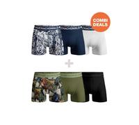 Muchachomalo Herren Boxershorts, Baumwoll Herrenunterwäsche, Multipack 6er Pack, Boxershorts mit Print, Klassische Passform, mit elastischem Bund