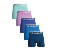 Muchachomalo Herren Boxershorts, Einfarbige Baumwoll Herrenunterwäsche, Multipack 5er Pack, Boxershorts Solid mit klassischer Passform, mit elastischem Bund
