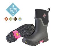 Muck Boots Damen Arctic Ice Mid Achat Gummistiefel, Schwarz Hot Pink, 43 EU