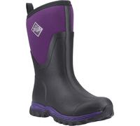 Muck Boots Arctic Sport II Mid Gummistiefel Damen Schwarz/Acai Winter Stiefel in mittlerer Schafthöhe EU 36 / UK 3