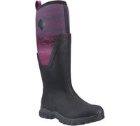 Muck Boots Arctic Sport II Tall Damen Gummistiefel in Schwarz/Magenta Verlauf für den Winter bis zum Knie EU 40,5 / UK 7