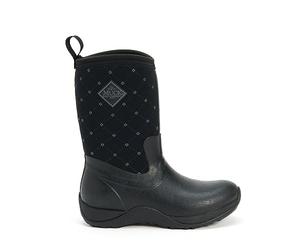 Muck Boots Arctic Weekend Prints-Quilted Print, Damen Kurzschaft Gummistiefel, Black (black/castlerock Print), 39/40 EU