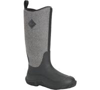 MUCK Boots Damen Hale Gummistiefel, Schwarz W Fuzzy Fischgrätenmuster, 37 EU