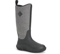 Muck Boots Hale Gummi Schwarz W/ Fuzzy Herringbone Wellington Stiefel EU 43 / UK 9