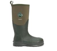 Muck Boots Unisex Erwachsene Chore Steel Toe Sicherheits-Gummistiefel, Grün (Moss Stmg)