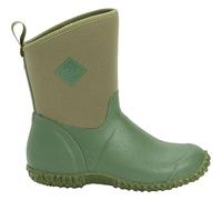 MUCK ll Mid-Height Women's Rubber Garden Boots, Green w/Floral Print Lining, 11 B US