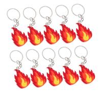 MUCKLILY 10stücke Teiliges Feuerwehrmann Schlüsselanhänger Stilvolle Flammen Schlüsselanhänger Partydeko Tribute An Feuerwehrhelden Praktischer Schlüsselhalter Für Feuerwehr-fans
