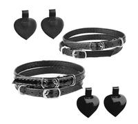 MUCKLILY 2 Sätze Anti lockernde High Heel Riemchen Schwarz mit Fersenpolstern für Komfort und Stabilität Frauen Pumps Zubehör Langlebig und Praktisch