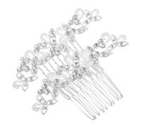 MUCKLILY 2stücke Strass-haarkamm für Braut Blumen-design Hochzeitshaarschmuck Mehrzinkiger Kamm Handgefertigte Strasssteine Floraler Hochsteckfrisuren-schmuck