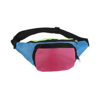 MUCKLILY Bunte Bauchtasche im Retro 80 Stück Stil aus Leichtem Oxfordstoff mit Verstellbarem Bund für Damen und Herren für Alltag und Reisen