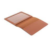 MUCKLILY Leder Passhülle Reisepasshülle mit Vielseitigem Stauraum und Einzigartigem Geprägtem Design aus Braunem Leder und Kunststoff für Elegante Reisende