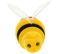 MUCKLILY Schmuckschatulle Mit Bienenmotiv Aufbewahrungsbox Aus Samt Kleine Ringbox Ausgestopftes Bienentier Für Schmuckorganisation Und Dekoration