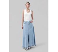 MUD Jeans Langer Jeansrock - Max Flow - aus einem Baumwolle/Leinen Mix Stone Vintage S