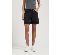 Mud Jeans Luna Mid Short - Black Vintage Black Vintage Größe: L | Kurze Sporthosen Outlet | Damen | Schwarz
