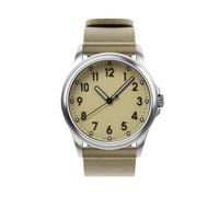 mudita Radiant Schweizer Armbanduhr - für Damen und Herren - Automatik - Wasserdicht - Minimalistisch - Sellita SW200 Elaboré Uhrwerk - 10 ATM Wasserdichtigkeit - Sand Beige - 40 mm