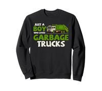 Müllwagen Junge Kinder Fahrzeugliebhaber Recycling Truck Fan Sweatshirt