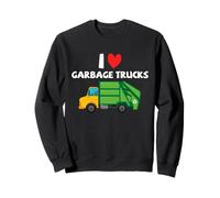 Müllwagen Liebe Kinder Recycling Fahrzeug Herz Design Kunst Sweatshirt