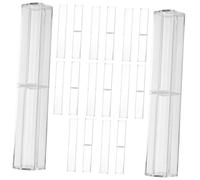 MUELODSIC 10 Stück Transparente Stifteetuis Kunststoff Rechteckig Langlebig Für Studenten Stift Aufbewahrung Schreibwaren Büro