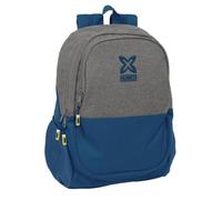 München Street Schulrucksack für Kinder, ideal für Kinder verschiedener Altersgruppen, bequem und vielseitig, Qualität und Widerstandsfähigkeit, 32 x 16 x 44 cm, grau/blau, M, Casual