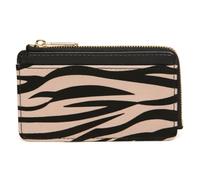 Münz- und Kartengeldbörse mit Leoparden- oder Zebra-Tierdruck, veganes Leder, schmal, mit Reißverschluss, kompakte Reisebrieftasche, 13 × 8 cm von Alice Wheeler, zebra, Einheitsgröße, Zeitgenössisch