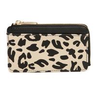 Münz- und Kartengeldbörse mit Leoparden- oder Zebra-Tierdruck, veganes Leder, schmal, mit Reißverschluss, kompakte Reisebrieftasche, 13 × 8 cm von Alice Wheeler, leopard, Einheitsgröße, Zeitgenössisch