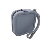 Münzgeldbörse aus Silikon, quadratische Kleingeldtasche, kompakte Geldbörse mit Reißverschluss, weiche Mini-Make-up-Tasche, glatter Reißverschluss, Kreditkartenträger für die tägliche Handtasche