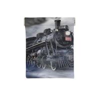 Münzgeldbörse Geldbörse Münzbeutel Cool Skull Aufbewahrungstasche Tragbar Squeeze Top Leder Geld Geldbörsen Tasche für Damen Herren Kinder, Dampflok Wolken, Einheitsgröße, Münzbeutel