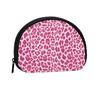 Münzgeldbörse, Mini-Geldbörse, Kleingeldtasche, Schlüsselhalter, Reißverschluss, kleine Kosmetik-, Make-up-Aufbewahrungstaschen, Gepard mit rosa Leopardenmuster, Einheitsgröße, Classic