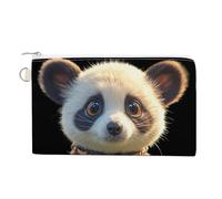 Münzgeldbörse mit abstraktem Musik-Thema, Segeltuch, niedliche Kleingeldbörse, kleine Aufbewahrungstasche mit Reißverschluss, Narres, süßes Tier, Einheitsgröße, Blumen und Tiere