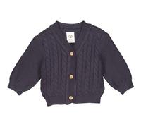 Müsli by Green Cotton Baby - Jungen Knit Cable Cardigan Sweater, Mystery Blue, 80 EU