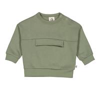 Müsli by Green Cotton Baby - Jungen Pocket Sweatshirt Pullover Sweater, Poetry Green, 62 EU