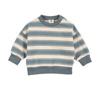 Müsli Stripe Sweatshirt - 56 / oak/stormy blue / 95% Bio Baumwolle 5% Elasthan