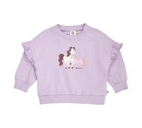 Müsli Sweatshirt Einhorn Rüschen 92 flieder