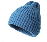 Mütze Damen Winter Strickmütze Grobstrick Warme Damen Herren Gestrickte Wintermode Farbstreifen Druck Gestreifte Hüte Haarballen Warme Skimütze Warme Wintermütze Mütze warm klassisches Design weich