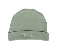 Mütze "geliebt" - salbei